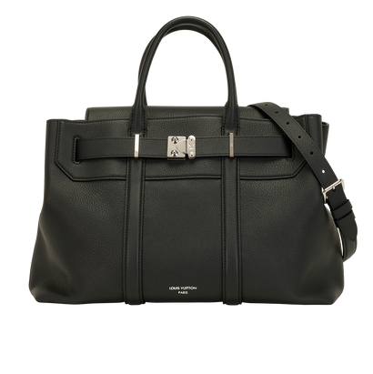Georges MM Tote, &pound;3,900, Handbags, Black, Leather, Front view